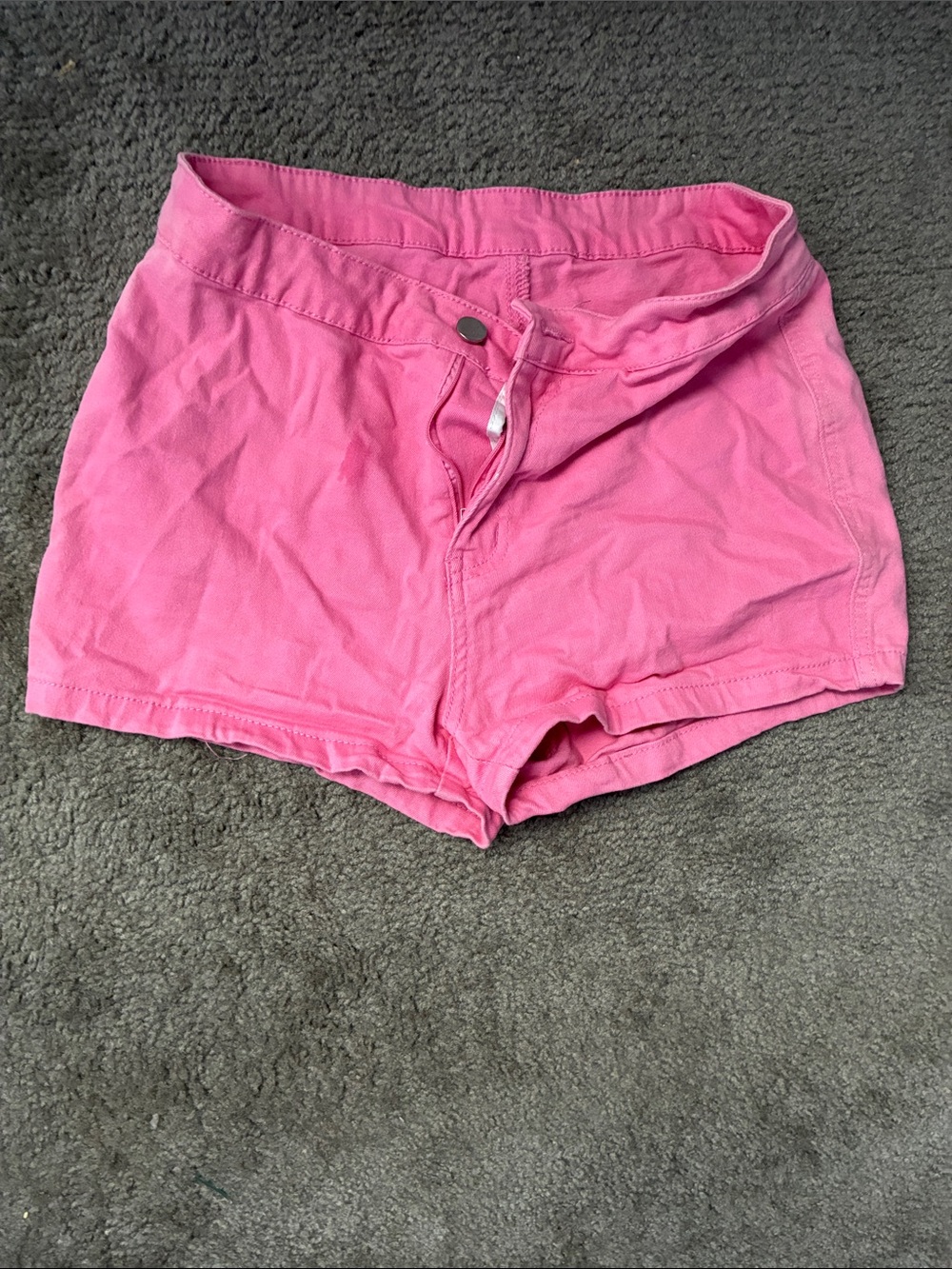 Pink Women's Casual Cotton Shorts